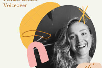 record a professional british female voice over