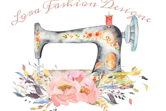 create beautiful  feminine, watercolour or signature logo