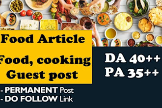 do guest post on high quality food blog