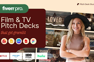 design pitch deck presentation for film TV series project