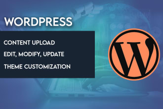 modify, update wordpress or custom wordpress customization