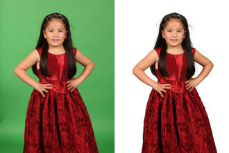 green screen background removal cut out images 24 hours