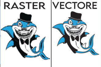 do vector trace,vectorize, convert logo to vector in few hrs