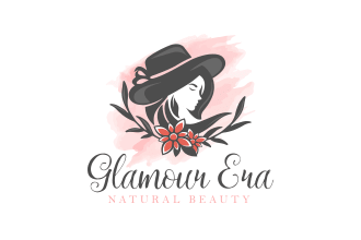 design a modern hand drawn feminine watercolor logo