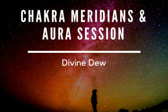 balance your chakras, meridians and or aura
