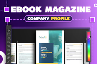 create amazing ebook magazine or company profile