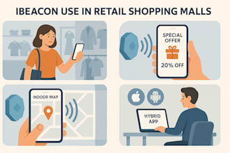 develop ble ibeacon bluetooth gps and iot mobile apps ios android