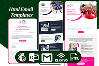 design premium custom HTML email template