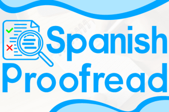proofread your spanish document or book