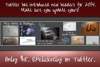 design a unique Twitter, Facebook, Google or YouTube header
