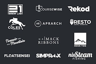 design flat minimalist logo