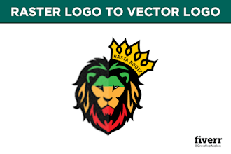 redraw or convert your logo or image into vector