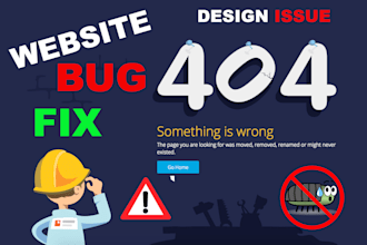 fix website errors, issues, or problems