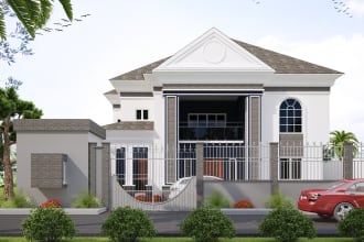 design, model and render your architectural drawing
