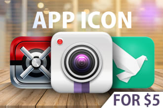 design professional android and iphone app icon