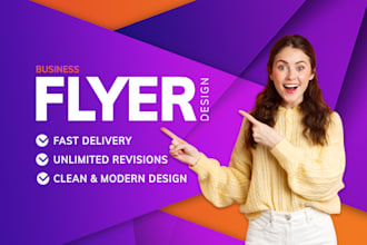 create a modern flyer or poster for print or digital use