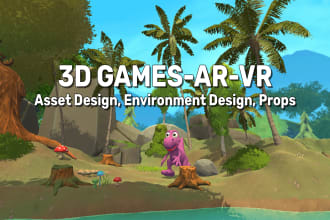 create and animate 3d models for games or ar VR xr
