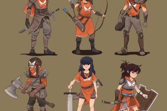 draw a fantasy character illustration and concept art