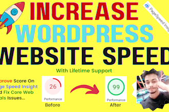 increase wordpress speed optimization for google page speed fix core web vitals