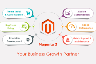 develop magento website, migration and customization