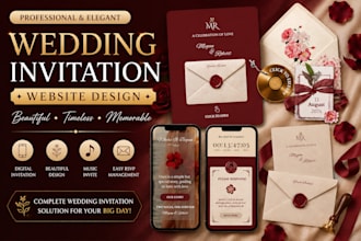 design stunning canva wedding website invitation with rsvp