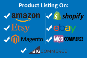 do professional product listing on ecommerce website