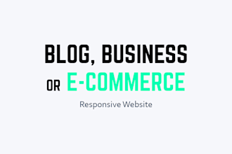 build wordpress website , elementor landing page , blog site