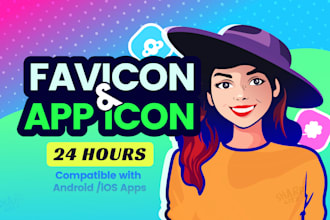 design premium favicon, logo or app icon in 24hrs