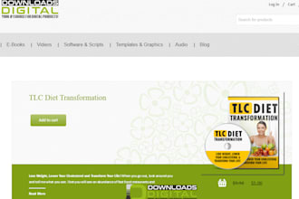 create a profitable digital downloads store with 800 products