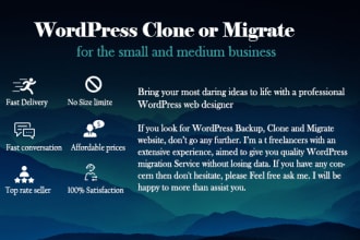 backup and migrate wordpress website