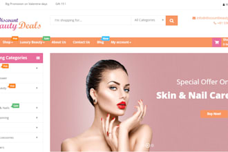 build money making beauty store business website
