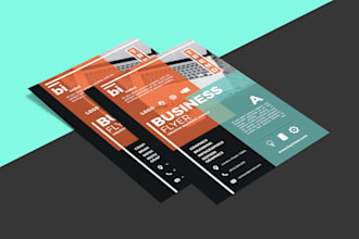 design creative, clean and professional flyers or brochures