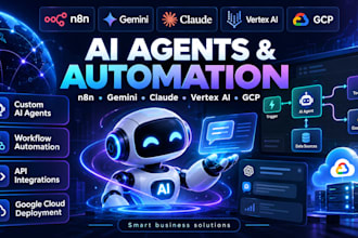 build ai agents and automation using n8n, gemini, claude, vertex ai