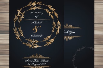 design amazing invitation cards with in 2 hours