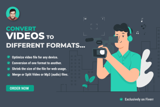convert video to different formats, such as mp3, avi, mpeg, mp4