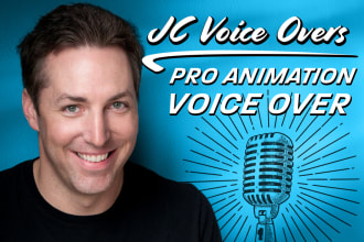 create pro character voiceover for video games and animation