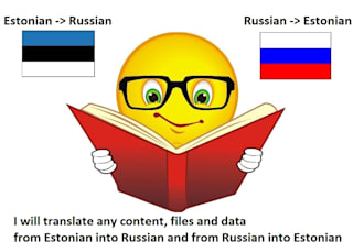 translate any content estonian to russian and vice versa