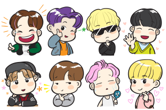 create cute avatar, sticker, emojis character for you