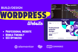 design and develop wordpress websites