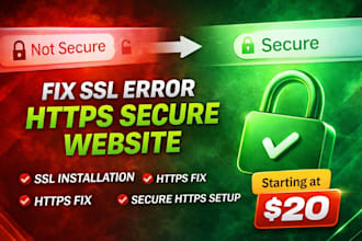 install and fix SSL certificate and https issues