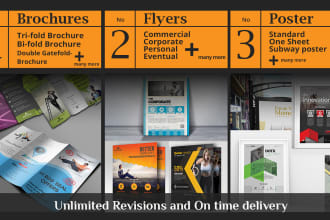 design professional trifold brochure