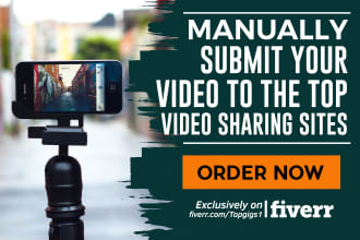 manually submit your youtube video to the top video sharing sites