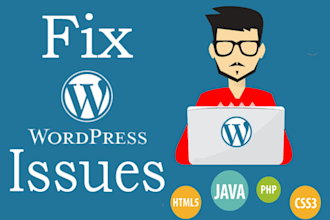 fix wordpress issues, errors or problems