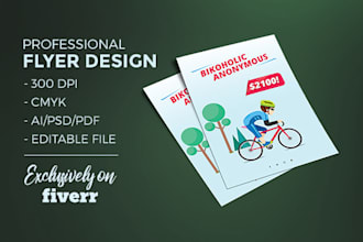 do professional modern flyer design