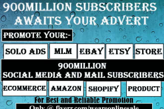 be your amazon,ecommerce, etsy, ebay,store, product promoter