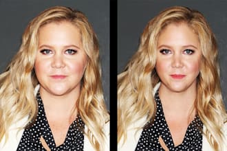 face reshape and beautify with photoshop