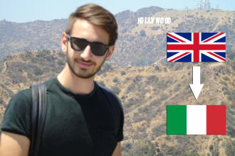 professionally translate from english to italian