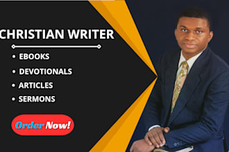write christian ebooks, devotionals, and blog posts