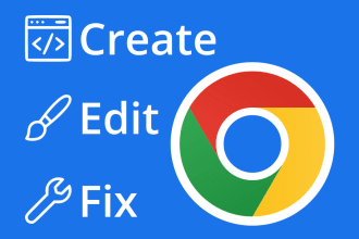 create, edit or fix a chrome extension