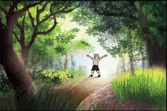 illustrate your amazing book and stylized character